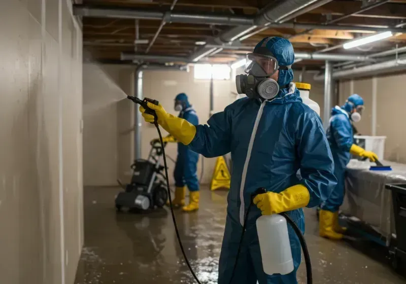 Basement Sanitization and Antimicrobial Treatment process in Loyola, CA