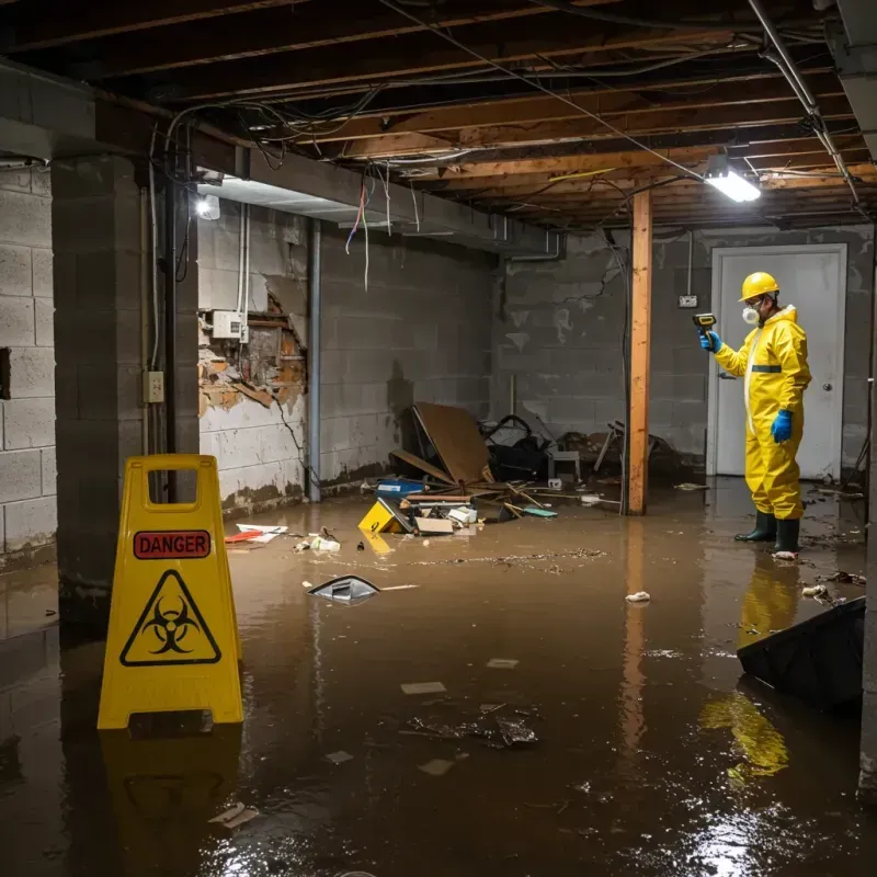 Flooded Basement Electrical Hazard in Loyola, CA Property